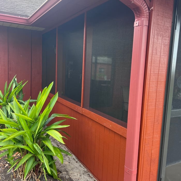 New siding and screen