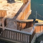 9-tier Cedar deck