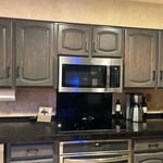 Kitchen cabinets re finished