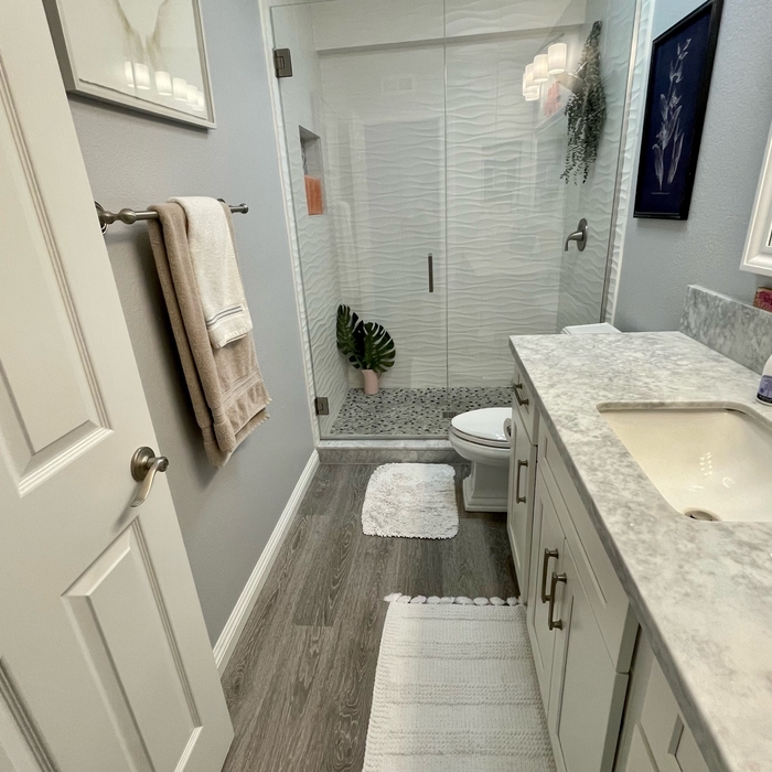 Finished bathroom