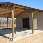 Pole Barn with attached work shop