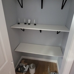 Bathroom closet, old shower location