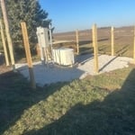 Fence around service and generator