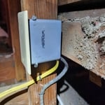 Wire re-route/junction box install