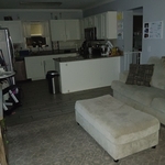 This is living area after I've mopped and picked up babies toys and stuff