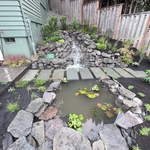 Custom Waterfeature + paver patio