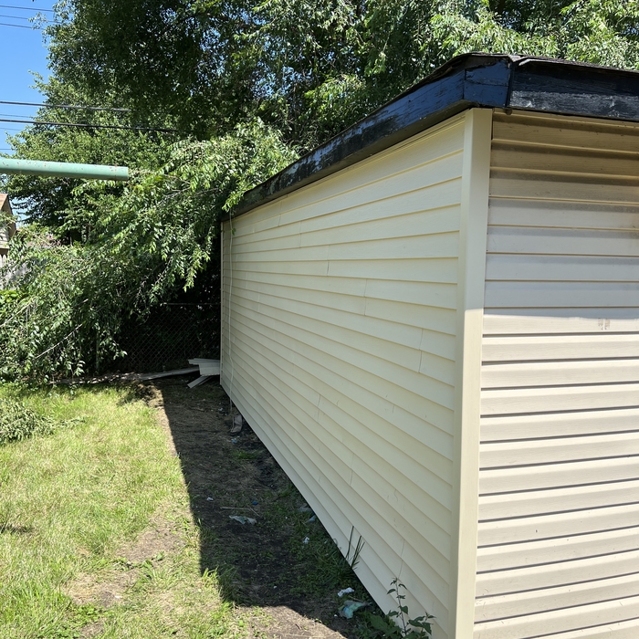 Replaced missing siding