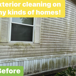 Soft washing a home!