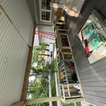 Roofing Project outdoor kitchen