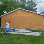 Complete removal of damaged siding