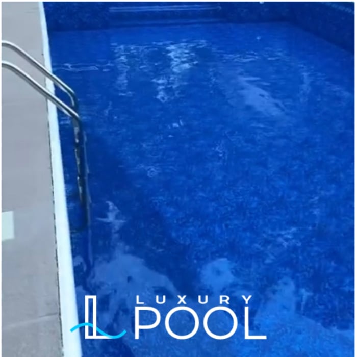 Fiberglass pool, 30 ft x 14 ft, includes pavers deck