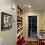 in the yellow circles, that is where I added the switches for the two lights you can see in the picture on the ceiling
