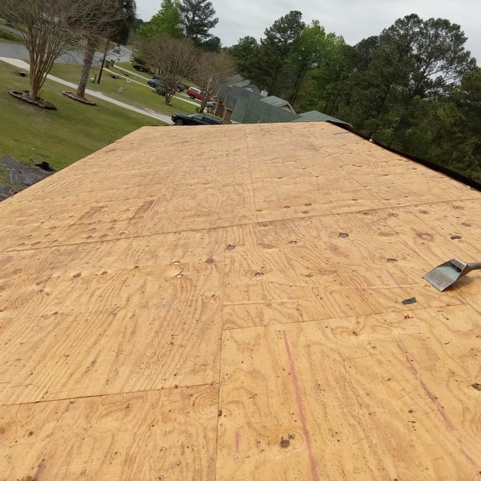 After shingle removal