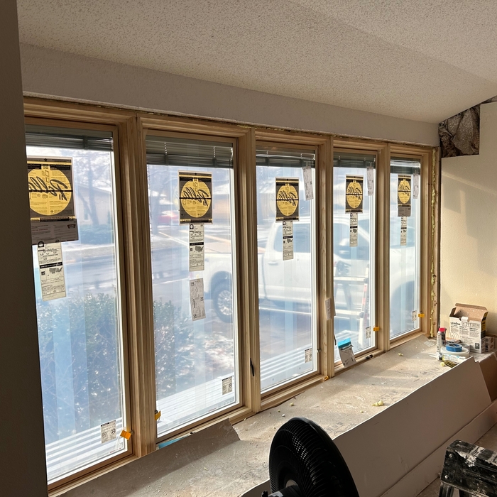 Interior window and wall remodel