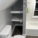 Complete bathroom build in upstairs