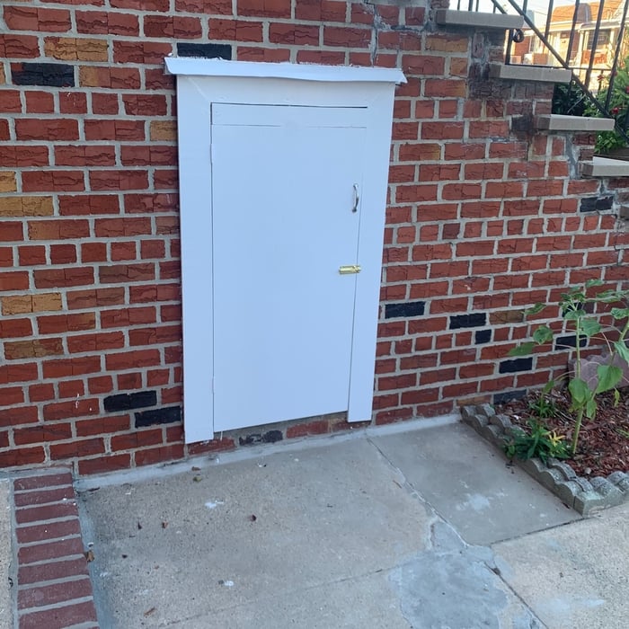 Outdoor under stairway storage