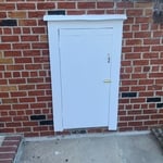 Outdoor under stairway storage