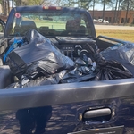 Loaded up the truck and replace the liners in both cans and go to haul it away