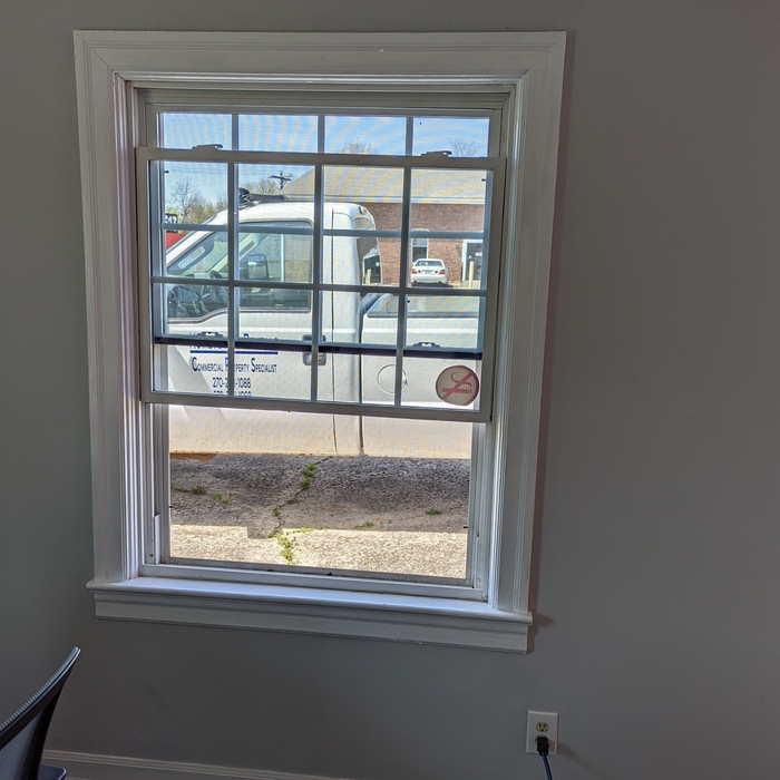Single hung window installed