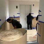 Protection for the corners and elevator entry