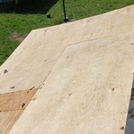 Reframed and Installation of new plywood