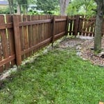 Power washing Fence
