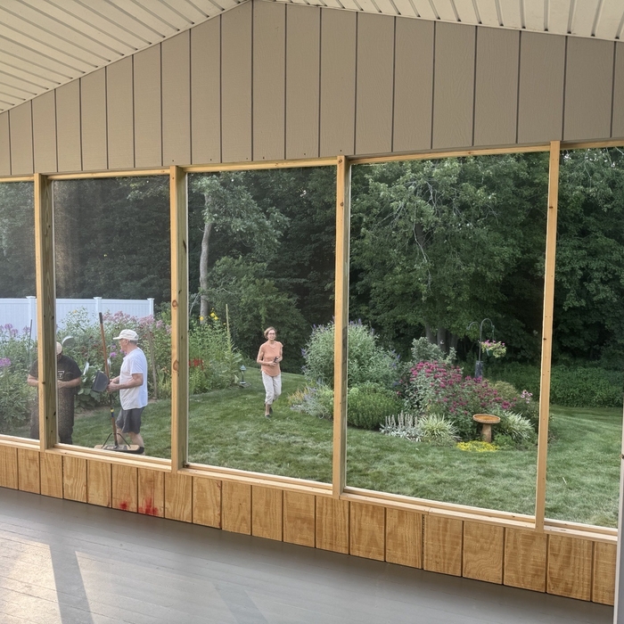 Screened porch repair