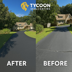 Sealcoating driveway