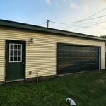 After pressure washing