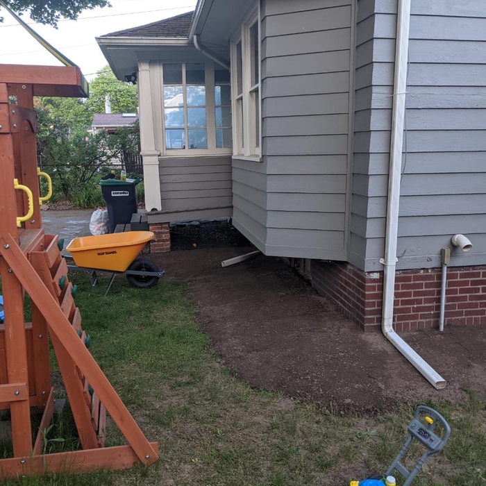 Regrading for Drainage