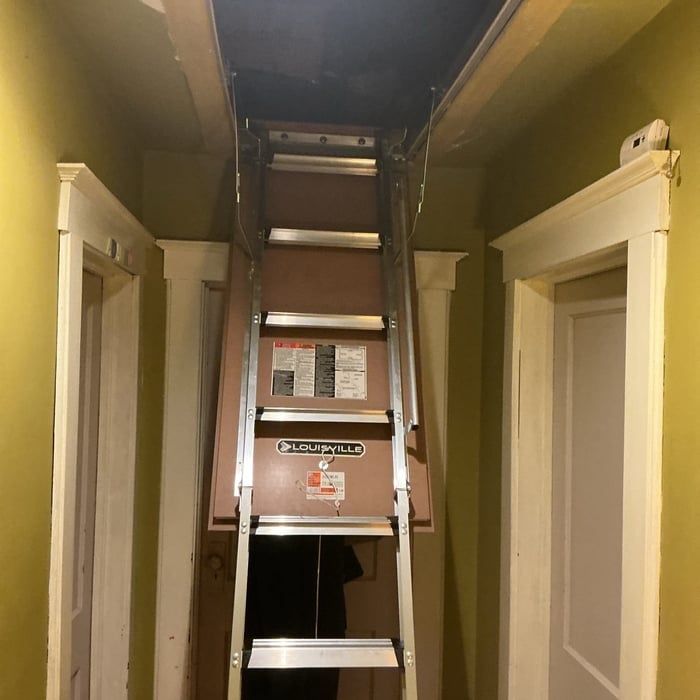Replacing attic steps