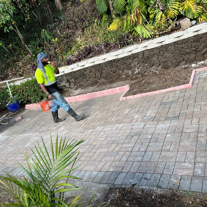 Front yard pavers
