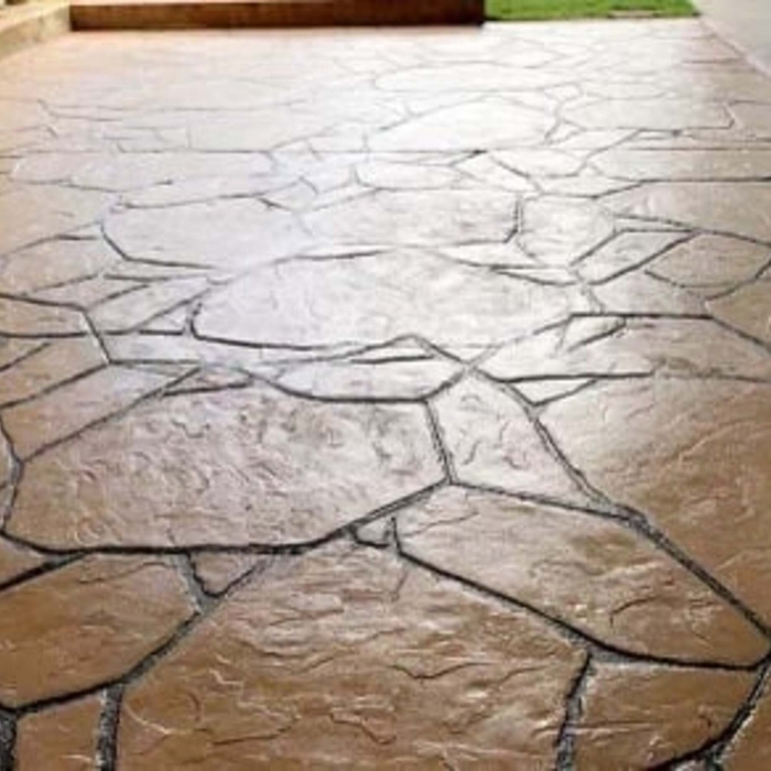 Stamped and pavers