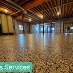 Concrete floor coating