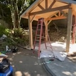 Custom-made pergola