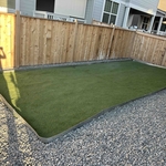 Artificial grass & rock