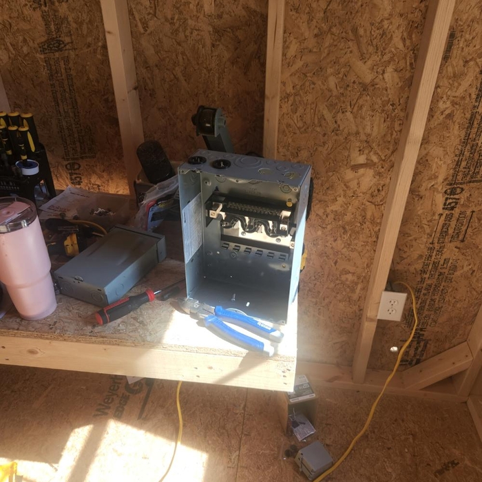 Providing energy to shed.