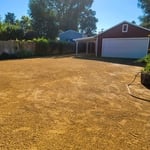 Residential backyard