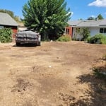 Residential backyard - mid project progress