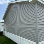 Soft wash on siding