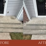 Sidewalk and patio
