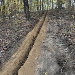 200ft waterline trench
