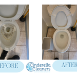 Before and After Cleaning by Cinderella Cleaners