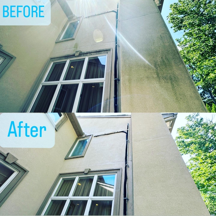Stucco house wash