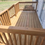 Deck repair and staining