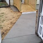 Ramp and concrete pad