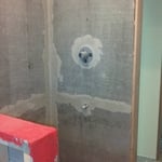 Custom shower install