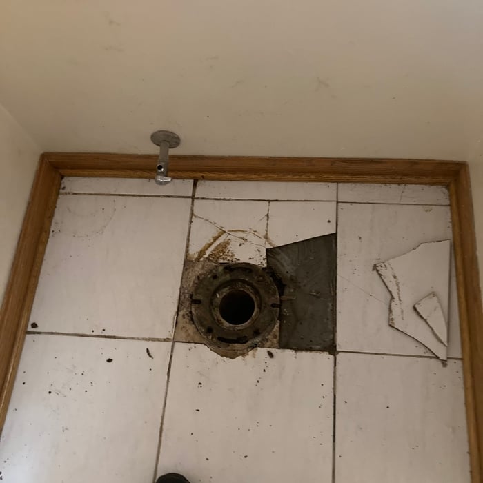 Replace/repair subfloor and tile