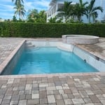 Almost filled half to get water wieght in to pool so it does not pop out