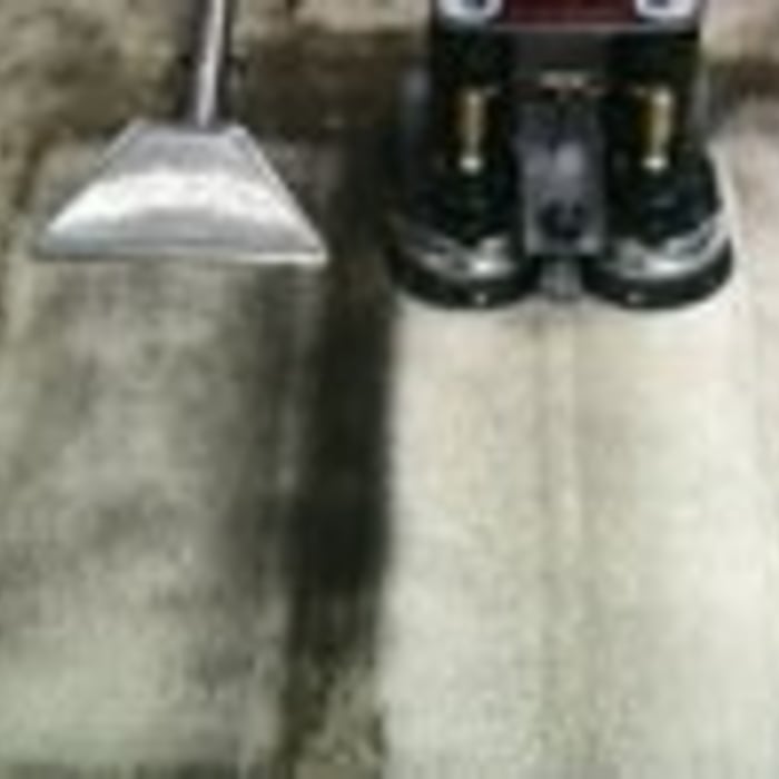 this demonstrates the difference in the method results from a regular wand cleaning vs. rotory cleaning.